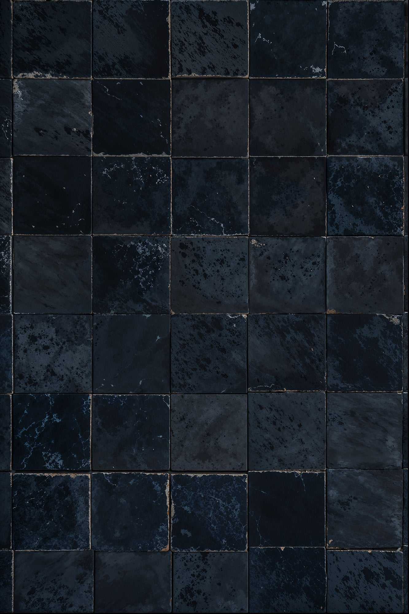 Black Mamba backdrop with deep slate tile pattern featuring rich, layered textures for modern aesthetics.