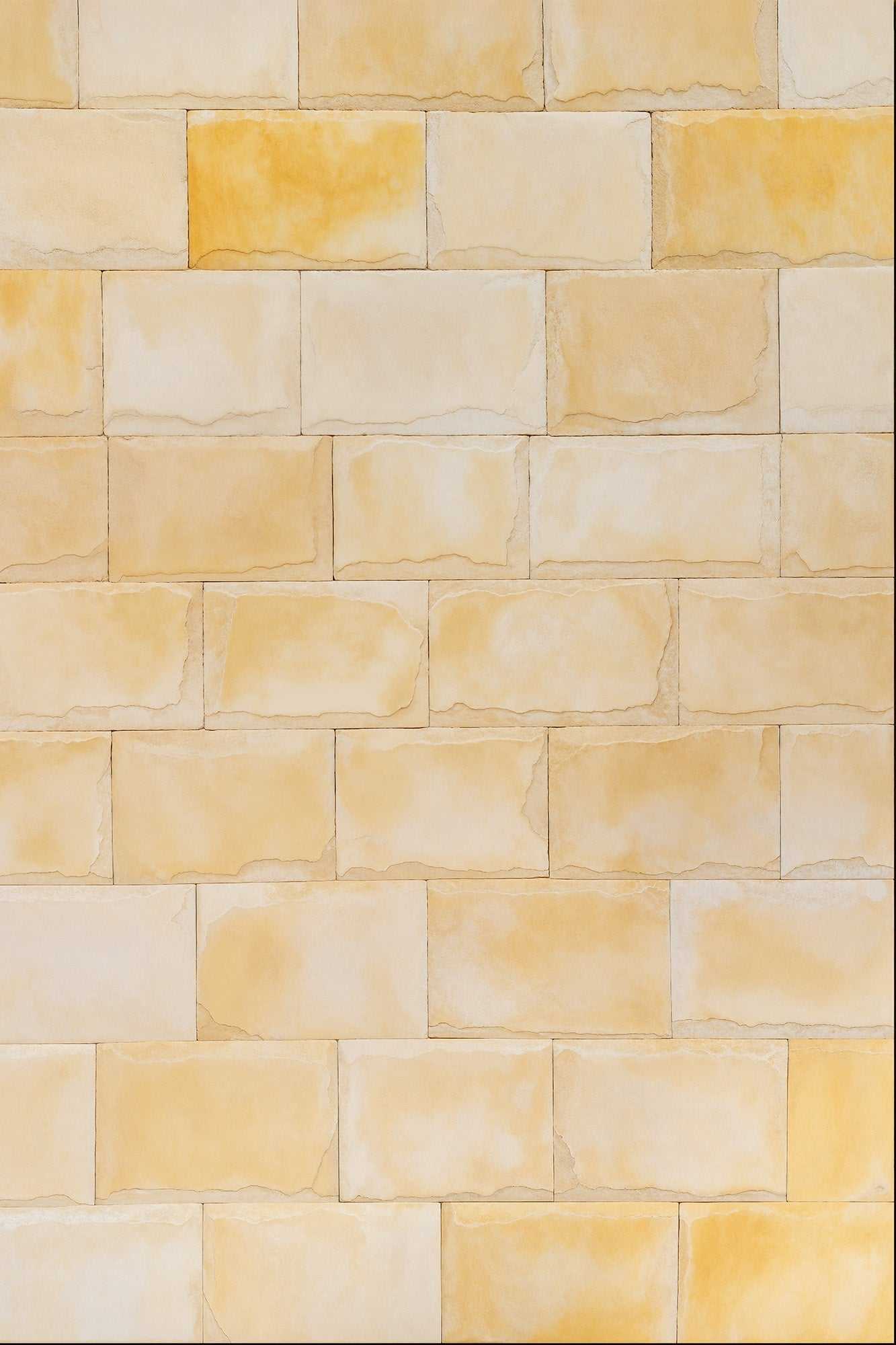 Butterscotch Blocks backdrop with light yellow sandstone bricks, showcasing warm desert-like hues.