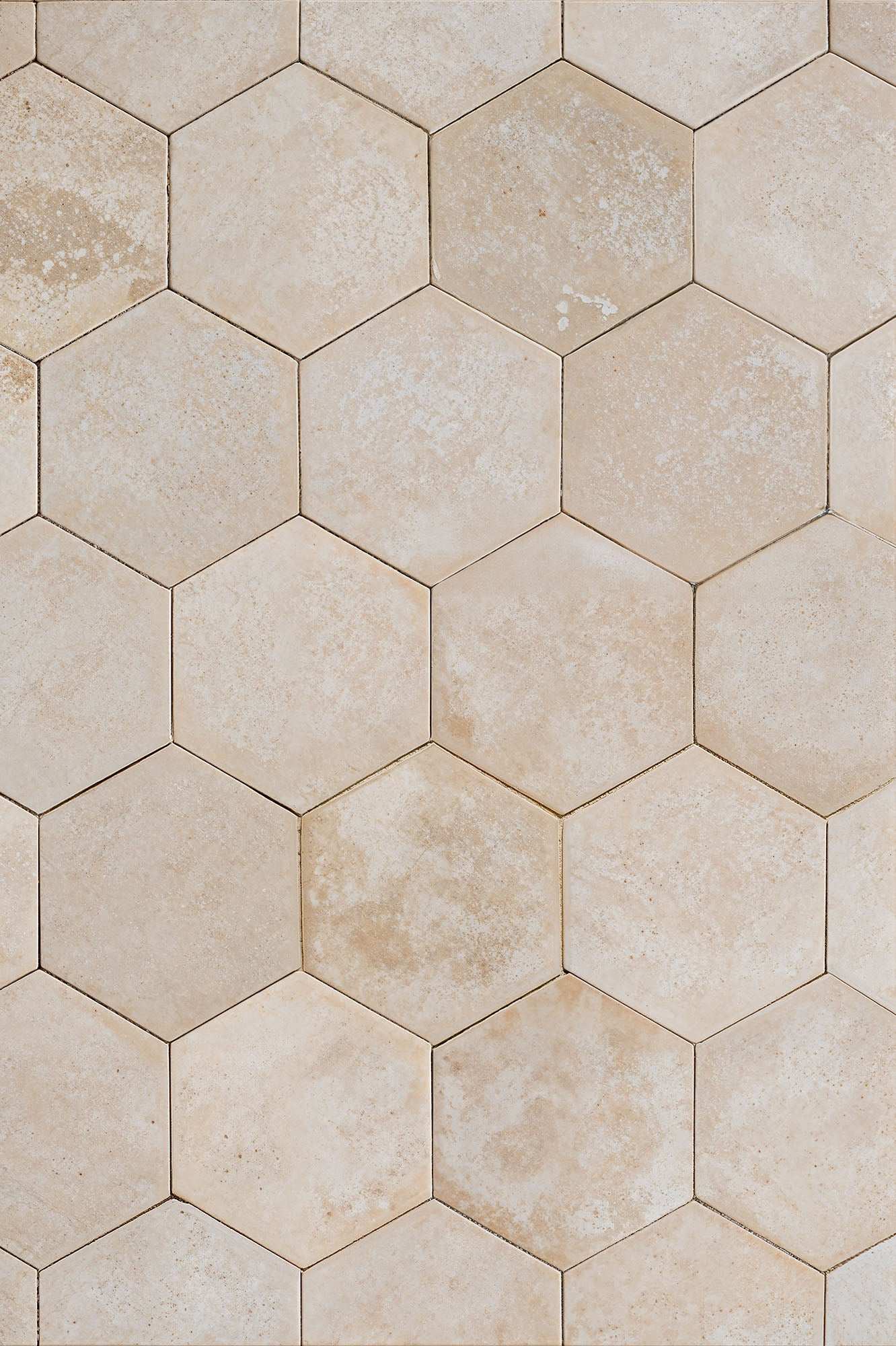Terra Tile with earthy tones and hexagonal pattern, perfect for food and product photography backgrounds.