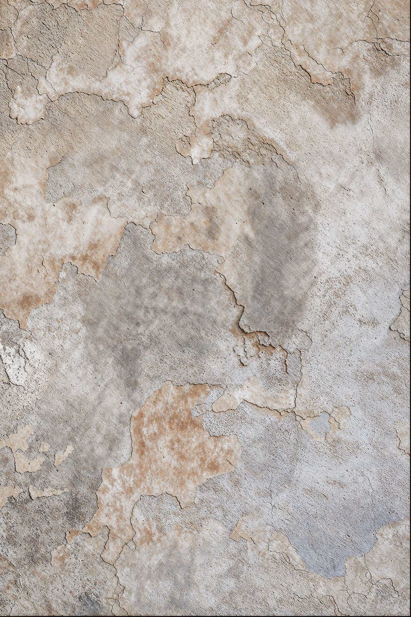 Aged and weathered wall texture backdrop with patina and cracks for vintage or rustic photography.