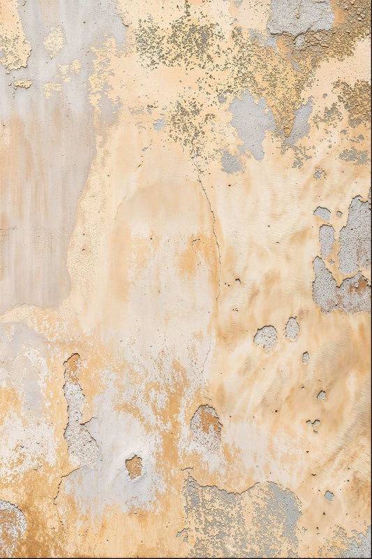 Vintage stucco texture with warm beige and cream tones, inspired by ancient sandstone quarries.