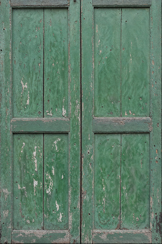 Worn Green Door